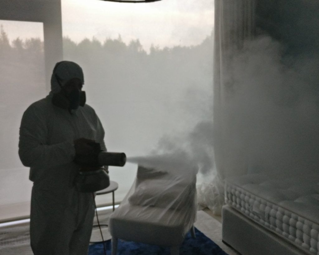 Сухой туман от запахов. Обработка сухим туманов в Комсомольске-на-Амуре. Цены